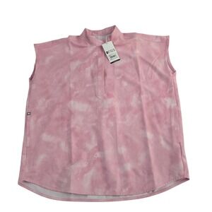 Figs Rafaela Pink tie dye scrub top